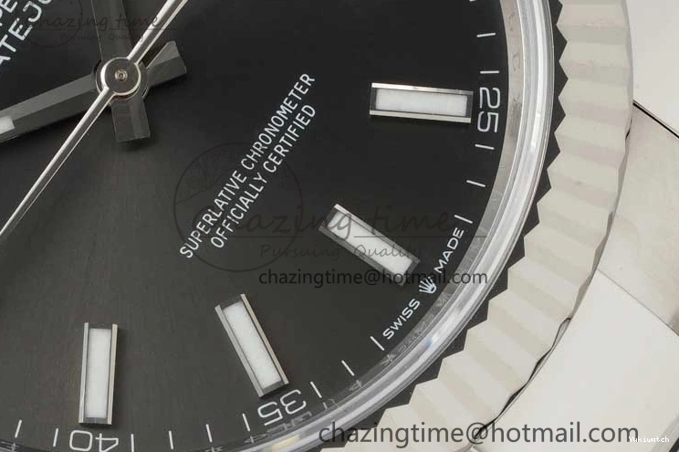 Bracelet on Dial DateJust 126334 VR3235 41 Oyster 1:1 904L NTF Gray Steel Stick Edition Best 1102